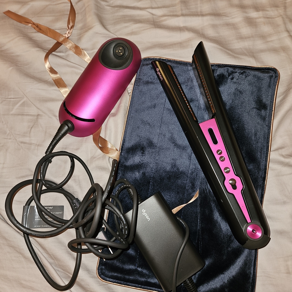 Pink and Black Hair Styling Set